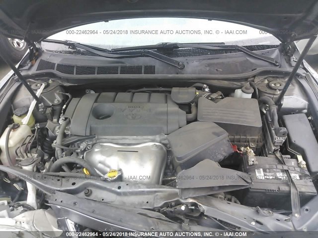 4T4BF3EK4BR111263 - 2011 TOYOTA CAMRY SE/LE/XLE GRAY photo 10