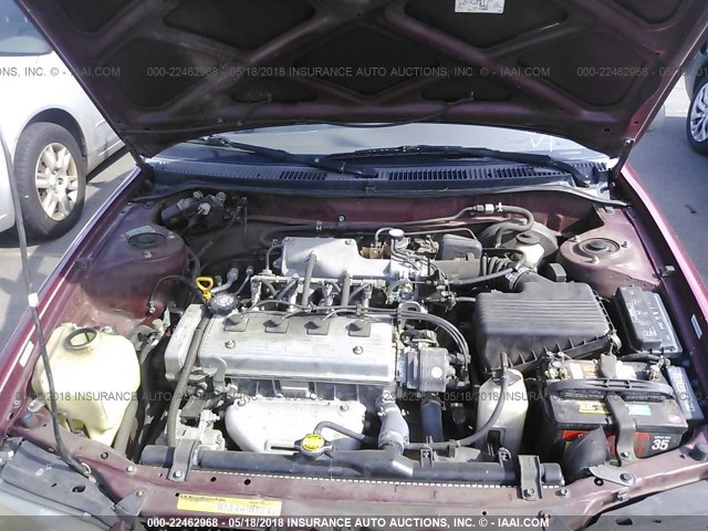 1NXBA02E0TZ442364 - 1996 TOYOTA COROLLA RED photo 10