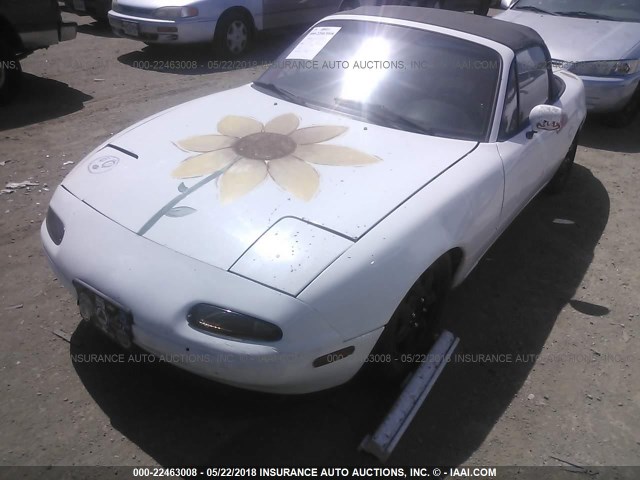 JM1NA3510N0306872 - 1992 MAZDA MX-5 MIATA WHITE photo 2