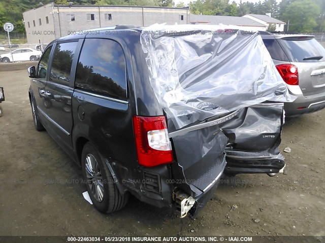 2A4RR6DG4BR760944 - 2011 CHRYSLER TOWN & COUNTRY LIMITED GRAY photo 3