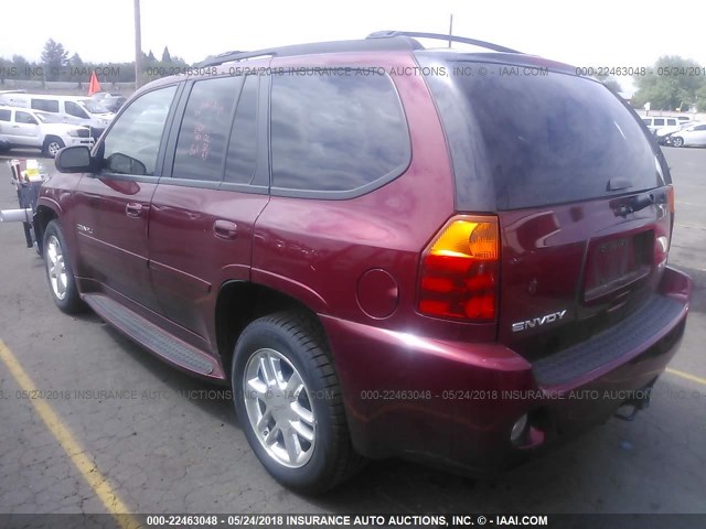 1GKET63M272252771 - 2007 GMC ENVOY DENALI RED photo 3