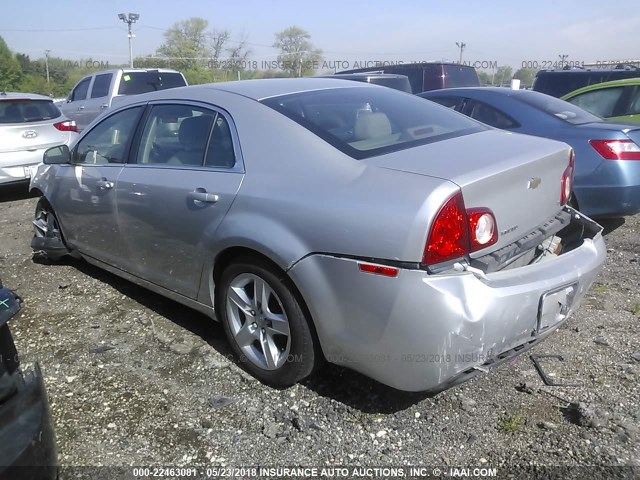 1G1ZG57B994146581 - 2009 CHEVROLET MALIBU LS ვერცხლისფერი ფოტო 3