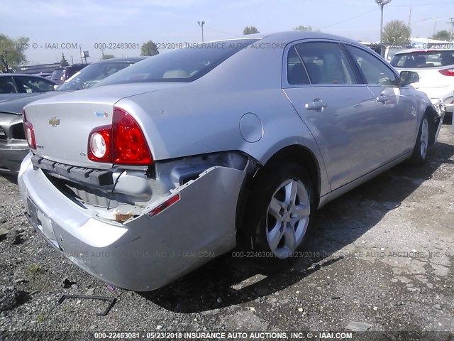 1G1ZG57B994146581 - 2009 CHEVROLET MALIBU LS ვერცხლისფერი ფოტო 4