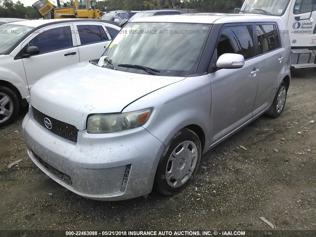 JTLKE50E481037632 - 2008 TOYOTA SCION XB SILVER photo 2
