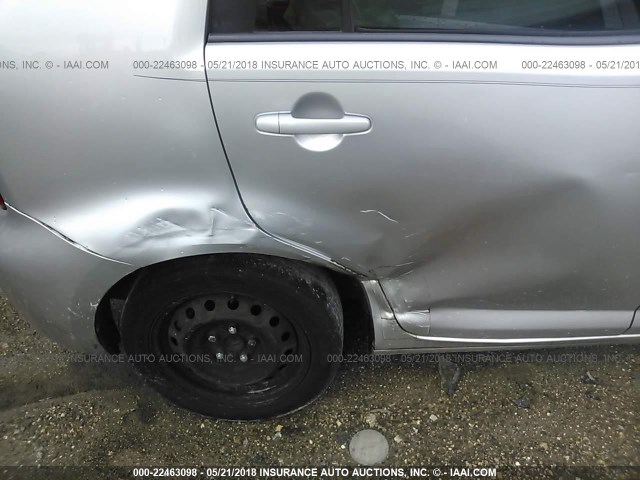 JTLKE50E481037632 - 2008 TOYOTA SCION XB SILVER photo 6