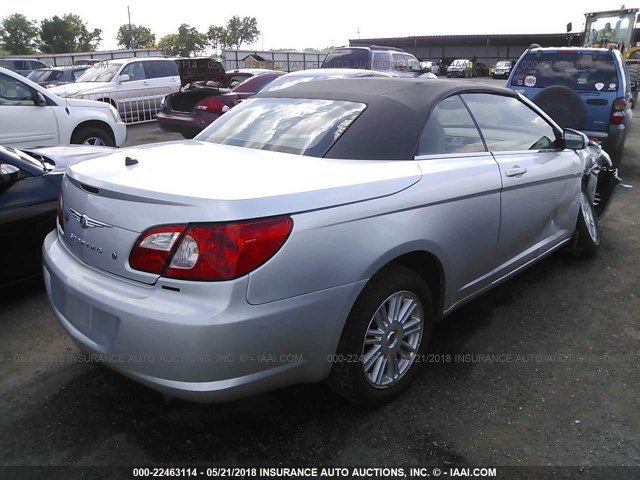 1C3LC55RX8N573404 - 2008 CHRYSLER SEBRING TOURING SILVER photo 4