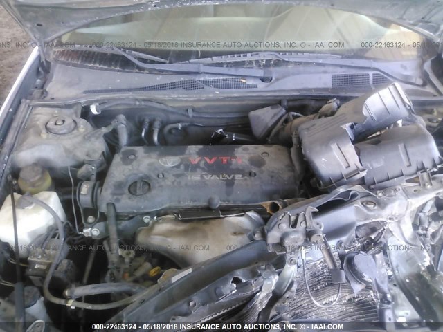 4T1BE32K05U053822 - 2005 TOYOTA CAMRY LE/XLE/SE მწვანე ფოტო 10
