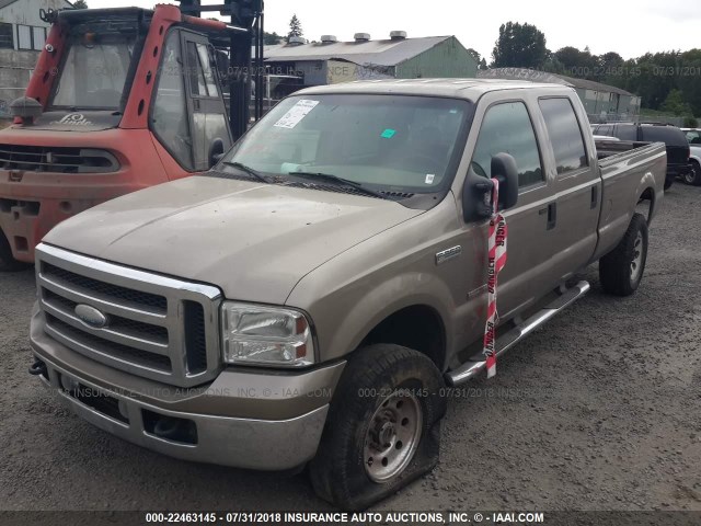 1FTWW31PX5EB74058 - 2005 FORD F350 SRW SUPER DUTY GOLD photo 2