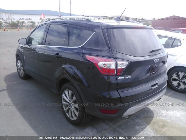 1FMCU0J94JUA24712 - 2018 FORD ESCAPE TITANIUM Siyah fotoğraf 3