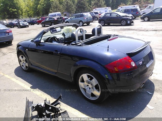 TRUUT28N421007217 - 2002 AUDI TT QUATTRO BLUE photo 3