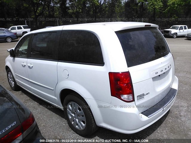 2C4RDGBG0GR395389 - 2016 DODGE GRAND CARAVAN SE WHITE photo 3