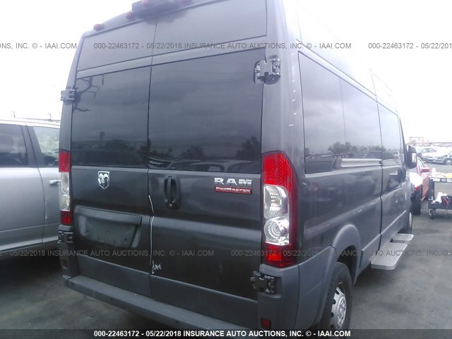 3C6TRVPG8GE132029 - 2016 RAM PROMASTER 2500 2500 HIGH GRAY photo 4