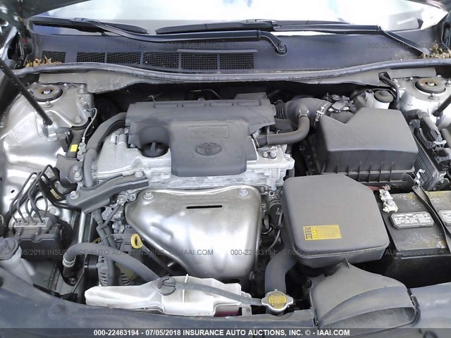 4T1BF1FK6FU046550 - 2015 TOYOTA CAMRY LE/XLE/SE/XSE SILVER photo 10