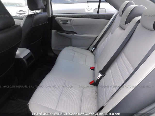 4T1BF1FK6FU046550 - 2015 TOYOTA CAMRY LE/XLE/SE/XSE SILVER photo 8