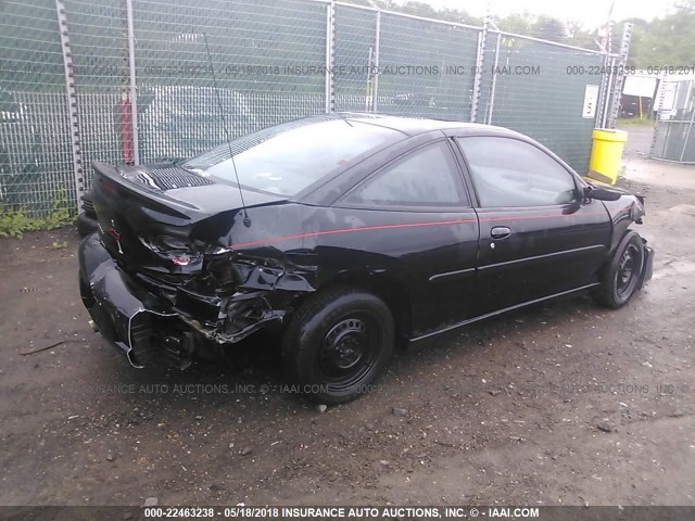 1G1JC124X27482741 - 2002 CHEVROLET CAVALIER BLACK photo 4