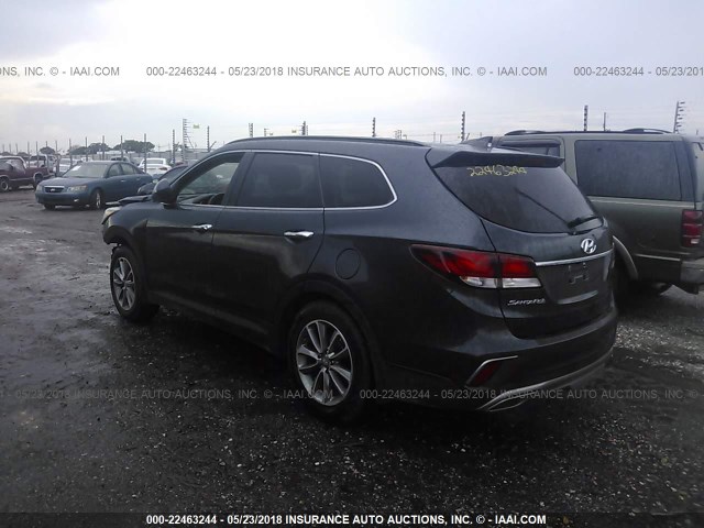 KM8SM4HF0JU258599 - 2018 HYUNDAI SANTA FE SE GRAY photo 3