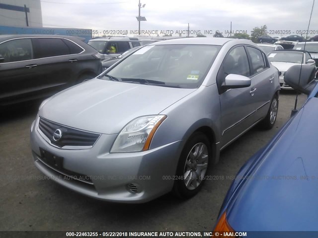 3N1AB6APXCL615338 - 2012 NISSAN SENTRA 2.0/2.0S/SR/2.0SL SILVER photo 2