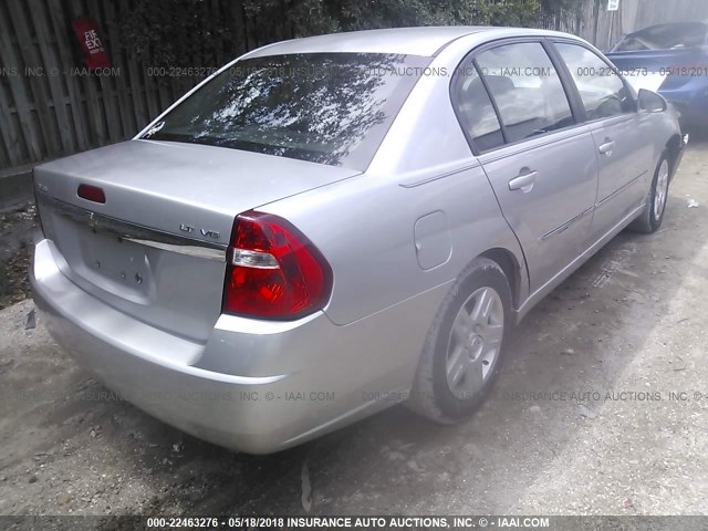 1G1ZT53836F239053 - 2006 CHEVROLET MALIBU LT SILVER photo 4