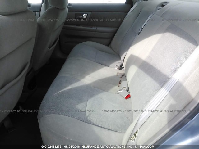 1FAFP53U91G159308 - 2001 FORD TAURUS SE BLUE photo 8