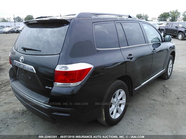 5TDBK3EH9DS273606 - 2013 TOYOTA HIGHLANDER PLUS/SE BLACK photo 4