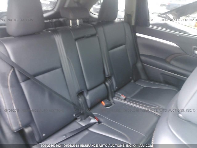 5TDJKRFH4FS207951 - 2015 TOYOTA HIGHLANDER XLE Чорний фото 8