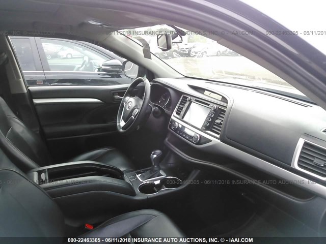 5TDJKRFH2FS206068 - 2015 TOYOTA HIGHLANDER XLE შავი ფოტო 5