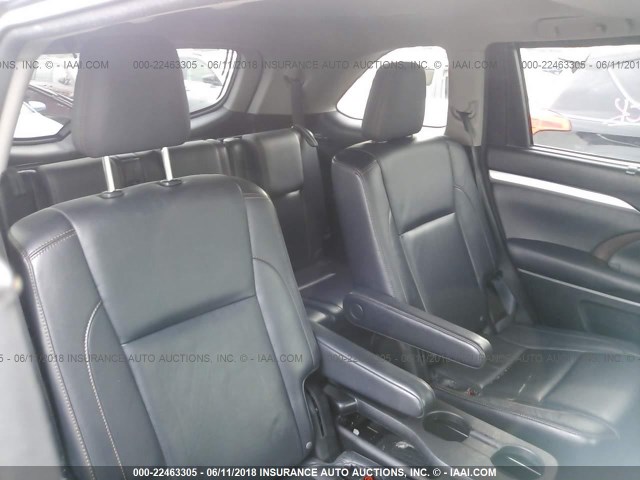 5TDJKRFH2FS206068 - 2015 TOYOTA HIGHLANDER XLE შავი ფოტო 8