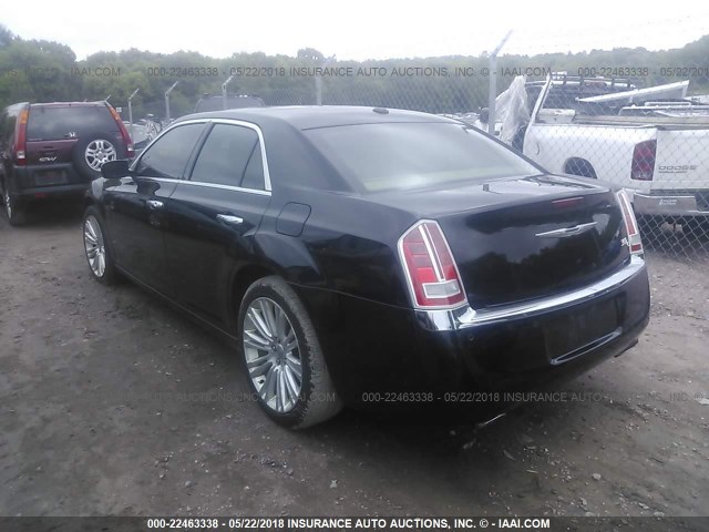 2C3CA6CT6BH599699 - 2011 CHRYSLER 300C BLACK photo 3