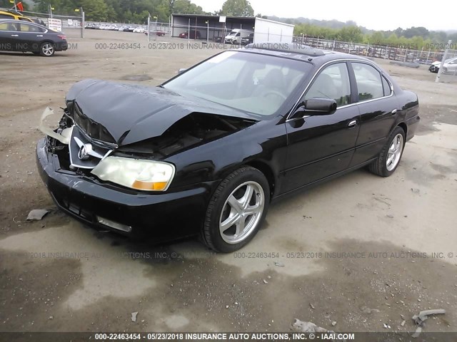 19UUA56842A048642 - 2002 ACURA 3.2TL TYPE-S BLACK photo 2