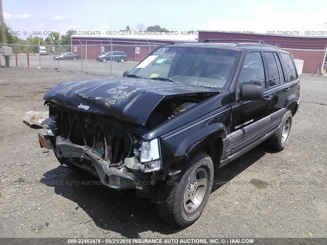 1J4GZ58S7WC162121 - 1998 JEEP GRAND CHEROKEE LAREDO/TSI BLACK photo 2