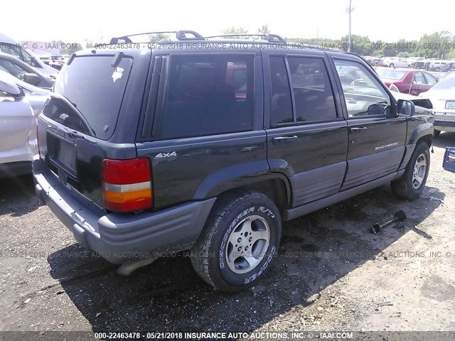 1J4GZ58S7WC162121 - 1998 JEEP GRAND CHEROKEE LAREDO/TSI BLACK photo 4
