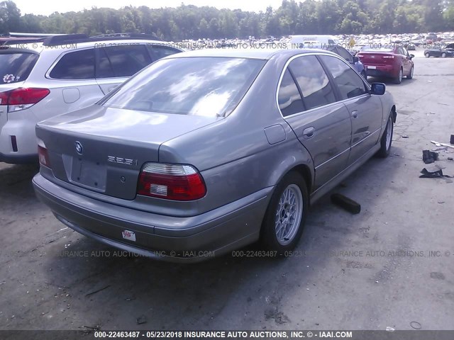 WBADT43412GZ99797 - 2002 BMW 525 I AUTOMATIC 银色 照片 4