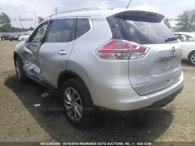 5N1AT2MV4FC797532 - 2015 NISSAN ROGUE S/SL/SV SILVER photo 3