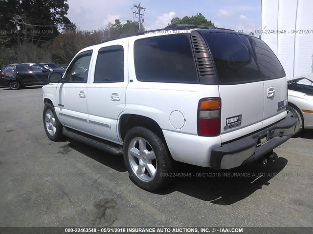 1GNEC13Z33J343405 - 2003 CHEVROLET TAHOE C1500 WHITE photo 3