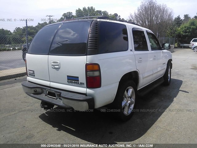 1GNEC13Z33J343405 - 2003 CHEVROLET TAHOE C1500 WHITE photo 4