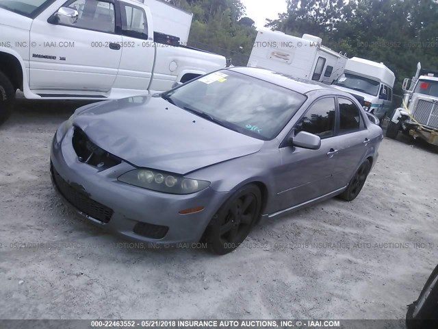 1YVHP80C875M53281 - 2007 MAZDA 6 I GRAY photo 2