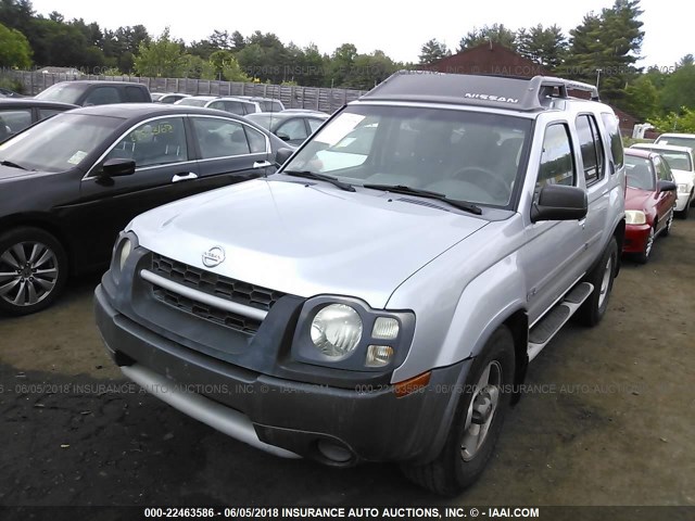 5N1ED28T52C521538 - 2002 NISSAN XTERRA XE/SE SILVER photo 2