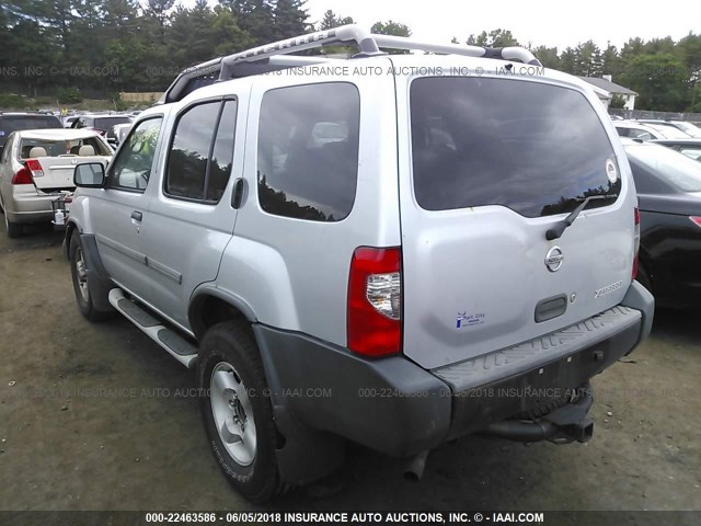 5N1ED28T52C521538 - 2002 NISSAN XTERRA XE/SE SILVER photo 3