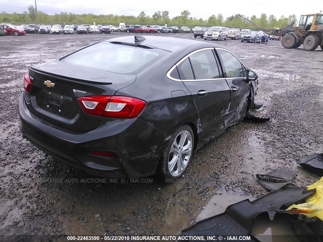 1G1BG5SM3G7268164 - 2016 CHEVROLET CRUZE PREMIER GRAY photo 4