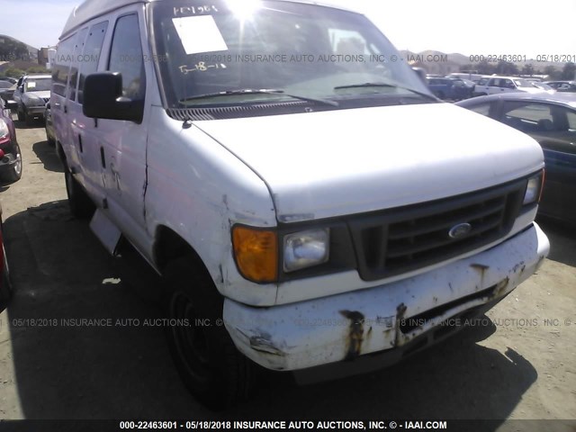 1FTNE24LX4HA95648 - 2004 FORD ECONOLINE E250 VAN WHITE photo 1