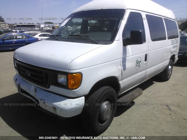 1FTNE24LX4HA95648 - 2004 FORD ECONOLINE E250 VAN WHITE photo 6