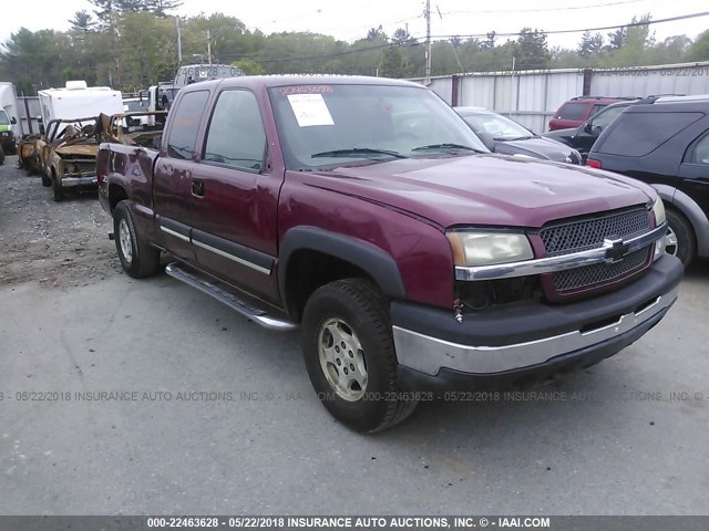 2GCEK19T241335404 - 2004 CHEVROLET SILVERADO K1500 Tünd qırmızı foto 1