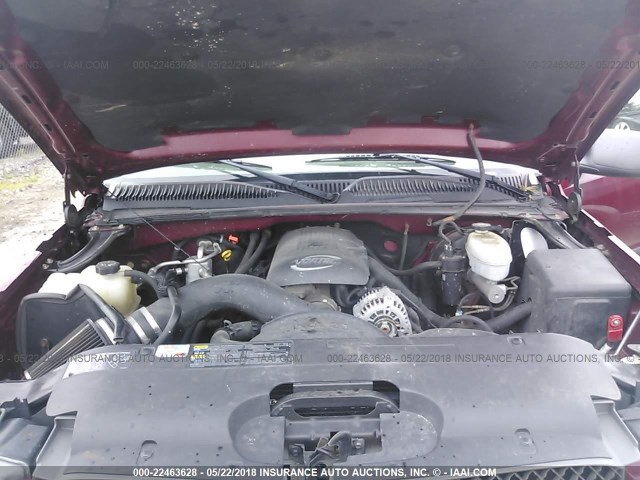 2GCEK19T241335404 - 2004 CHEVROLET SILVERADO K1500 MAROON photo 10