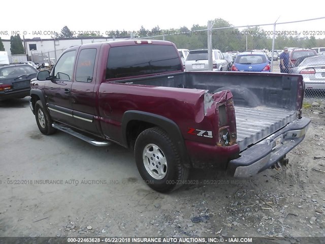 2GCEK19T241335404 - 2004 CHEVROLET SILVERADO K1500 MAROON photo 3