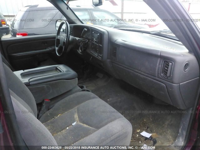 2GCEK19T241335404 - 2004 CHEVROLET SILVERADO K1500 Tünd qırmızı foto 5