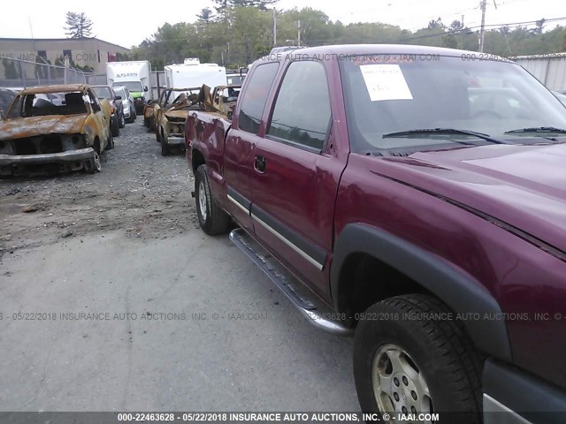 2GCEK19T241335404 - 2004 CHEVROLET SILVERADO K1500 Tünd qırmızı foto 6
