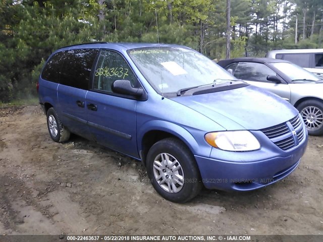 1D4GP24R57B171469 - 2007 DODGE GRAND CARAVAN SE Light Blue photo 1