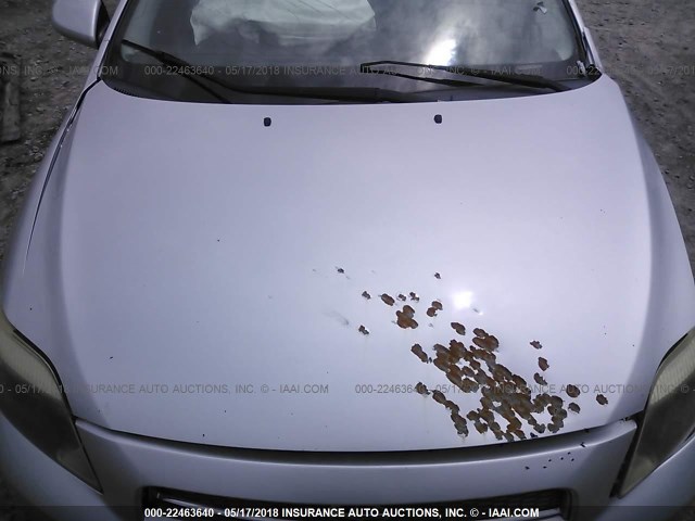 JTKDE167650030472 - 2005 TOYOTA SCION TC 银色 照片 10