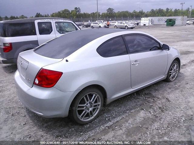 JTKDE167650030472 - 2005 TOYOTA SCION TC 银色 照片 4