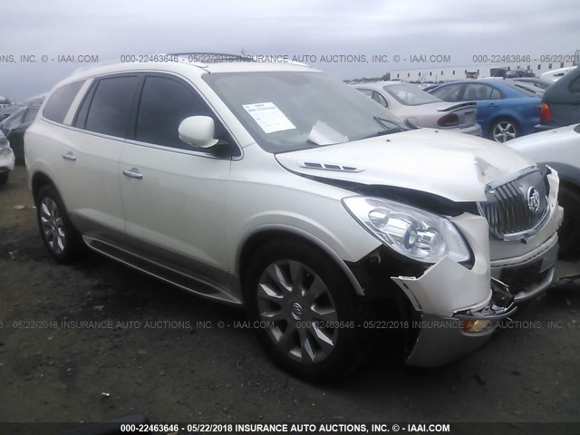 5GAKVDED3CJ136975 - 2012 BUICK ENCLAVE WHITE photo 1
